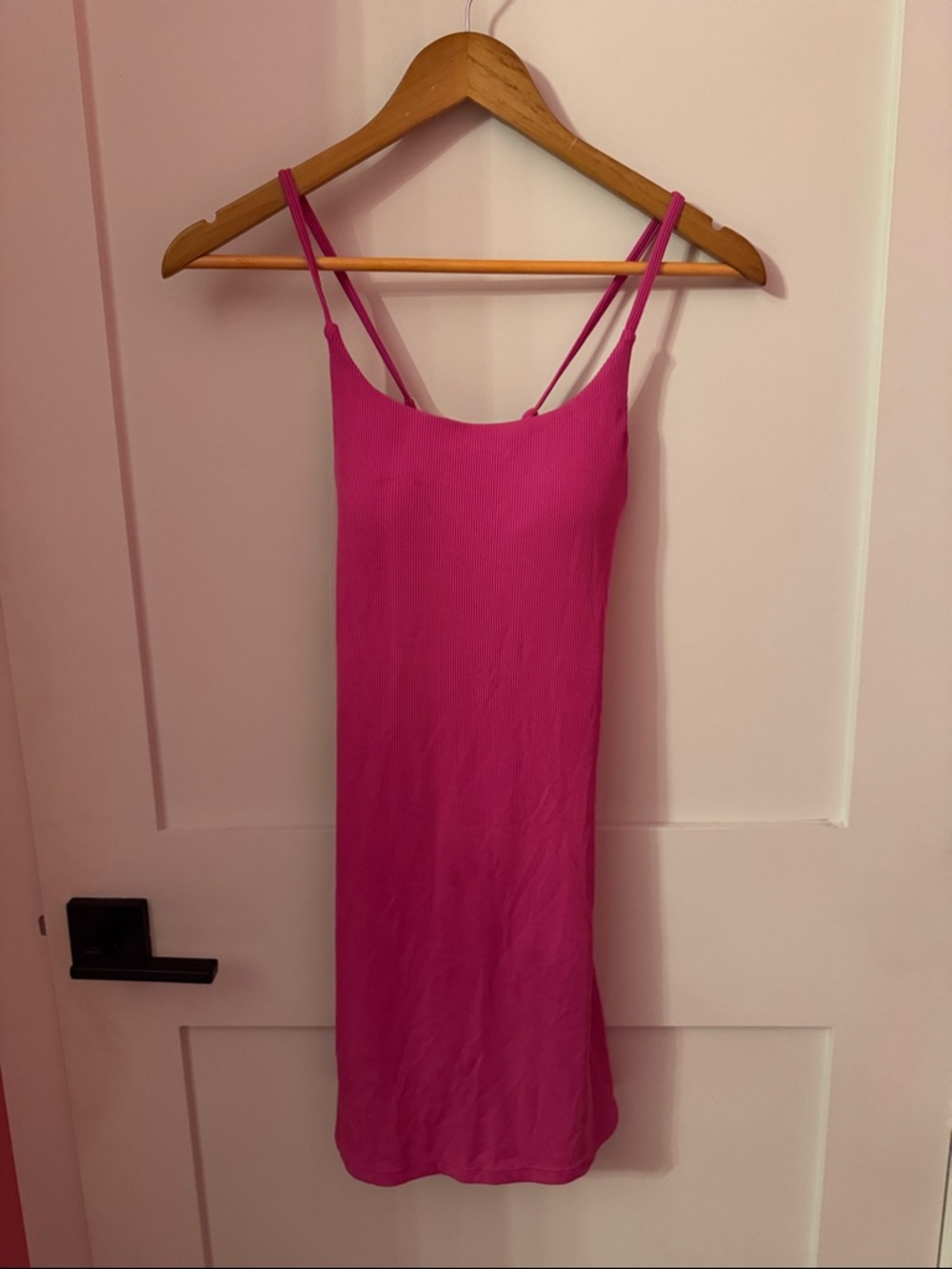 SHEIN Hot Pink Spaghetti Strap Mini Dress